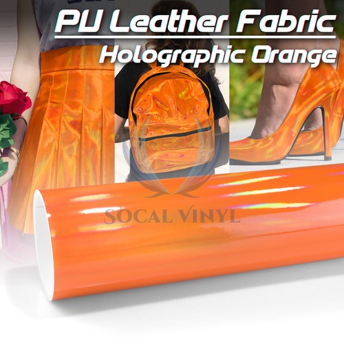 Fabric holographic orange - fabric,