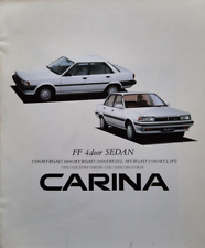 1987 Japanese text TOYOTA CARINA car sales brochure. Large catalogue, very rare