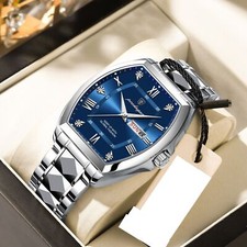 Mens Stainless Steel Calendar