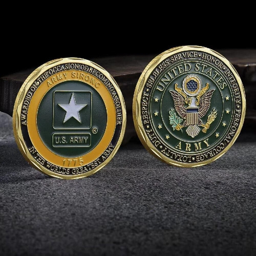 Gold plated army military - army,