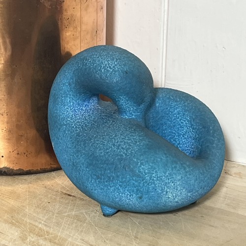 Stylised art pottery - pottery, bird