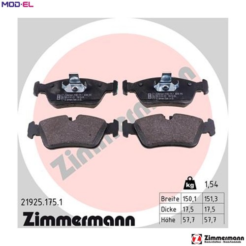 Brake pad set - set, disc