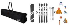 WOLT Rolling Ski Bag,Padded