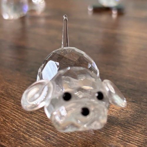 Swarovski crystal dog figurine - swarovski,