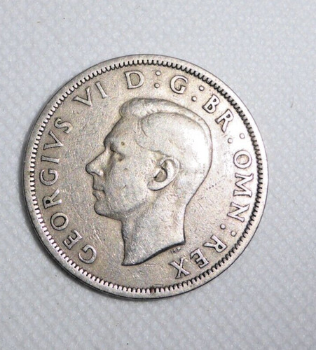 1948 half crown coin - 1948, coin.