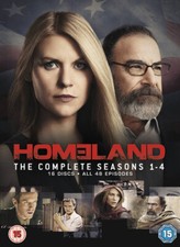 Homeland: The Complete Seasons 1-4 DVD (2015) Claire Danes cert 15 16 discs