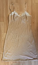 Vintage. Champagne Full Slip. Underbust 30”. Length 29”. Slim Fit.