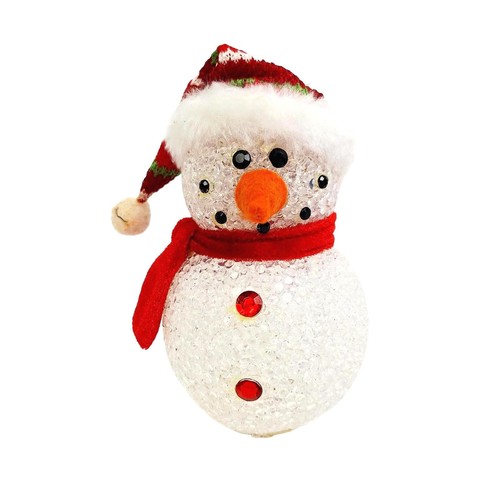 Popcorn light snowman - popcorn, color