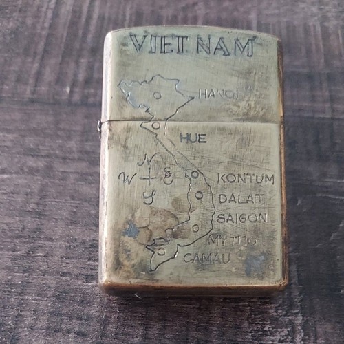 Zippo brass vietnam map - zippo,