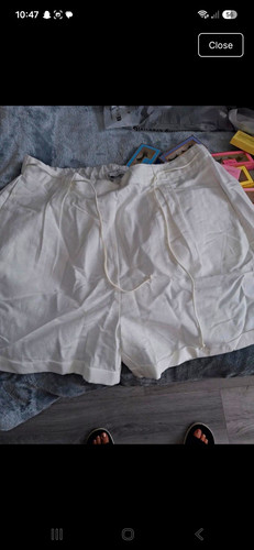 Primark white linen casual - white,