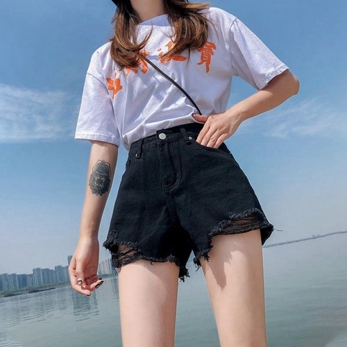 Stretchy jean shorts for women - jean,
