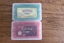 2x Gameboy Advance Game (FAN MADE???) 1x Pokemon Fire RED & 1x Leaf GREEN BOXED