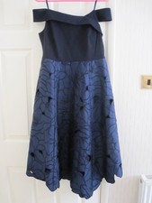 COAST Navy, midi, off shoulder dress Size 16