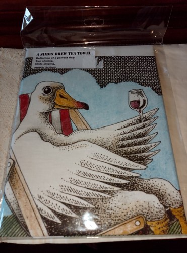 Simon drew tea towel - simon,