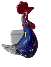 Large Decorative Glass Rooster