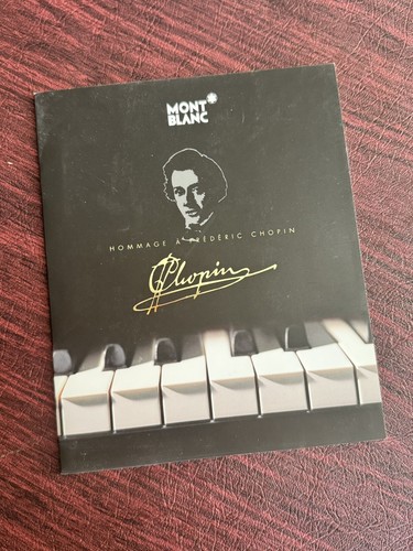 Montblanc chopin pamphlet - chopin,
