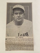 Vito Tamulis Brooklyn Dodgers