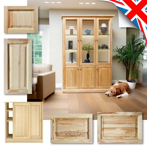 Natural pine wardrobe - wardrobe, doors