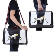 PANORAMIC SUNROOF DESIGN MID-SIZE TRAVEL BIRD CARRIER - CONURES RINGNECKS etc