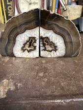 Gemstone Book Ends Brown Agate