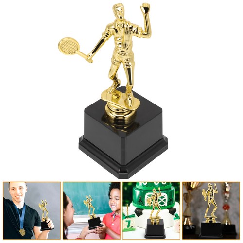 Badminton trophy cup with - badminton,