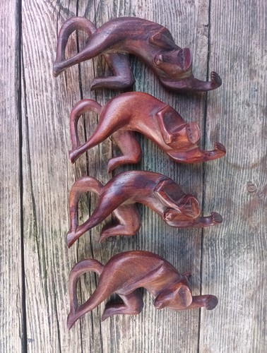 Wooden monkeys shelf - 4, hangers
