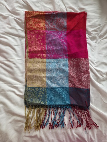 Ladies long bright rainbow - bright,