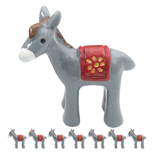 Pcs mini donkey figurines - pcs,