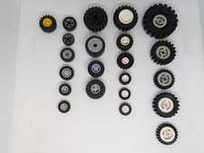 4x Lego Wheels with Tyres -