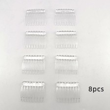 HAIR COMBS HAIR SLIDES 8 PACK