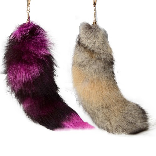 Artificial fox tail - artificial,