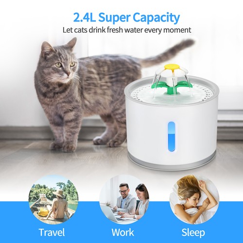 Pet water fountain cat dog - water, cat/dog