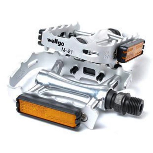 Wellgo m21 alloy pedals - wellgo, silver