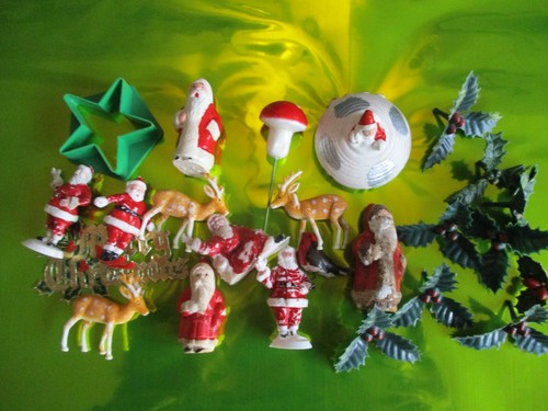 Vintage christmas cake - cake, toppers