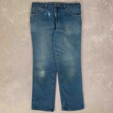 Lee Vintage Flared Fit Fader Jeans W34 L28 Men's Blue Denim