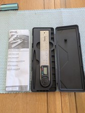 POWERFIX DIGITAL ANGLE FINDER 180 mm BLADES 360 degrees HARD CASE