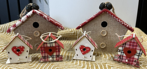 Christmas bird house - christmas,