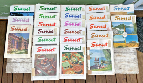 Sunset magazine vtg lot - sunset, 22