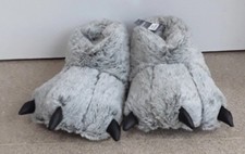 Grey Monster feet slippers