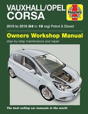 Vauxhall/Opel Corsa Petrol & Diesel (2015-2018) 64 to 18 Haynes Repair Manual