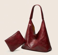 Burgundy Women's Shoulder Hobo