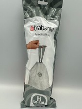 Brabantia Waste Bin Liners Bags Size H 50-60L (10 x PerfectFit Bin Bags/Rolls)