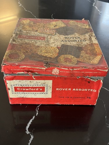Crawfords biscuit tin - biscuit,