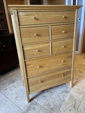 WILLIS & GAMBIER ESPRIT/ESSENCE SOLID LIGHT OAK 7 DRAWER CHEST FROM JOHN LEWIS