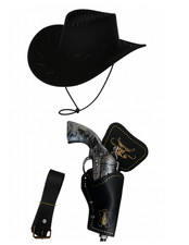 Black Cowboy Hat Gun Holster