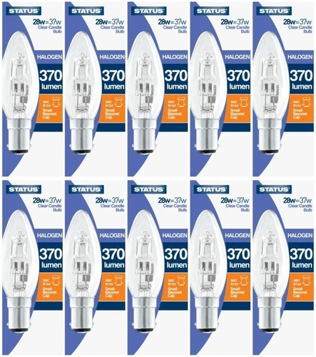 Halogen candle bulb 28w - halogen,