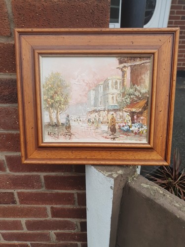 Church signed oil painting - m.church,
