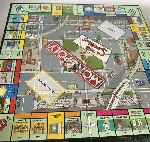 The simpsons monopoly board - monopoly,