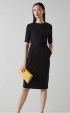 LK Bennett Liya Black Dress Size 12 BNWOT