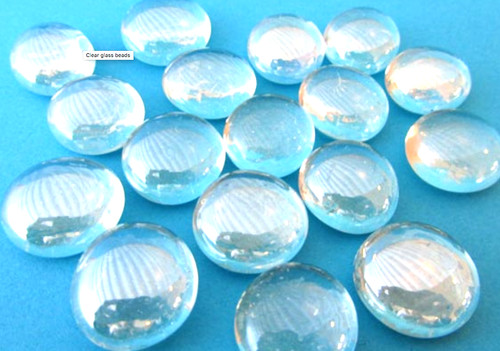 Coloured glass pebbles - glass,